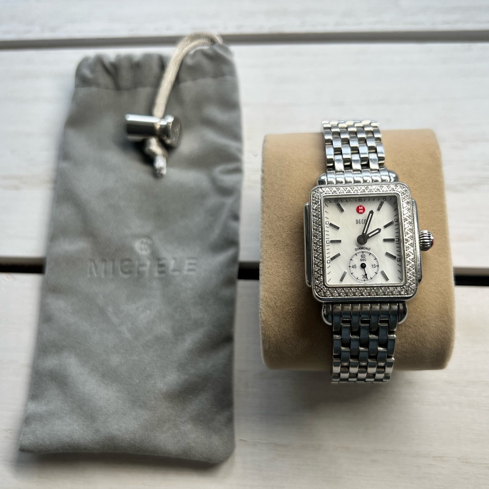 Michele watch Deco with diamonds